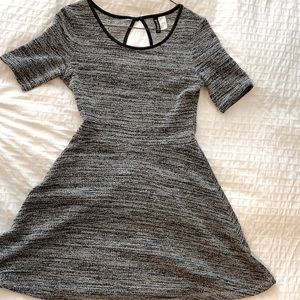 H&M Divided Black and White Dress